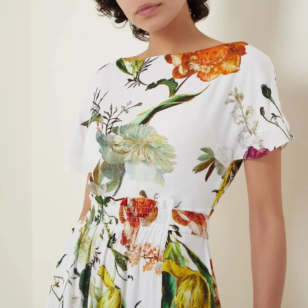 ERDEM Brealey Bouquet Pattern Fraser Dress, New, Size US4, UK8 - Picture 10 of 15